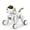 White & Gold, variant on Ruko 18011 Robot Dog Toy, Smart Interactive Puppy, Programmable, 30+ LED Faces, Remote & Gesture Control, Yellow, Ages 3-8