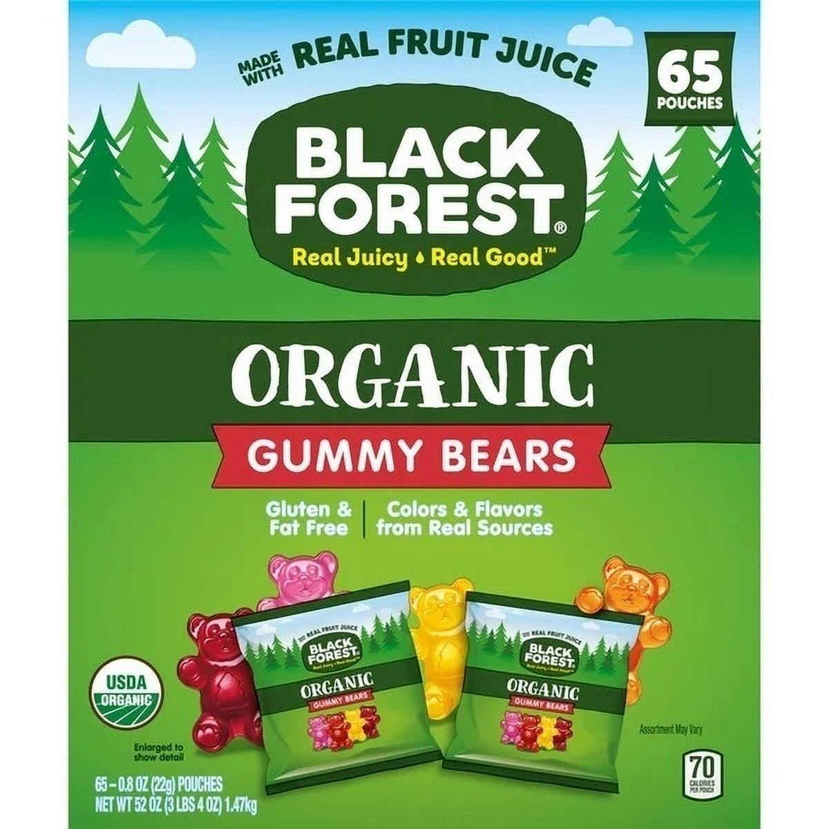 Black Forest Organic Gummy Bears 0.8 Ounce (65 Count)