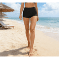 thumbnail image 3 of APEXFWDT Women's Boyshort Bikini Swim Bottoms Stretchy Quick-Dry UPF 50+ Sport Tankini Bottoms, 3 of 4