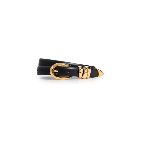 Cinturón para Mujer Madewell Triple Sujetador Metálico, Negro, Grande