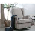 thumbnail image 2 of Second Story Home Quinn Upholstered Wingback Rocking Chair- Gray, 2 of 6