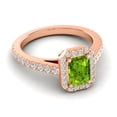 thumbnail image 3 of 2.95 Carat (F-G/VS1) Natural Diamond Peridot Gemstone Stylish Anniversary Ring for Ladies Solid 18K Rose Gold Size 11 by Diamond-Capitals, 3 of 8