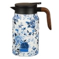 thumbnail image 2 of Klonfd Floral Pattern Built In Infuser Large Teapot With Infuser 1500ml 50oz Stainless Steel Detachable Upgrade Holder And Lid For Home, 2 of 4