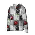thumbnail image 2 of Rocae Cherries laid Print Breathable Sun Protection Hoodie Quick-Dry Lightweight Long Sleeve Hoodie Unisex Running Sports Shirt 3X-Large, 2 of 9