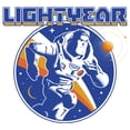 thumbnail image 2 of Men's Lightyear Buzz Lightyear Retro Running Stripes  Graphic Tee White Large, 2 of 5