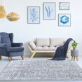 thumbnail image 2 of Boho Distressed Floral Indoor Area Rug, Charcoal, 3' 6" x 5' 6", 2 of 6
