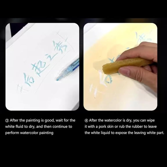 Upgraded 0.7 Mm Masking Fluid Marker Mark Pen Type Watercolor Masking Liquid White/Blue Glues Covering Liquid Art Supplies 20ml A