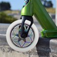 thumbnail image 5 of 2Pcs Scooter Série Accessoires 110Mm Roues de Scooter Roues PU Colorées Roues de Voiture de Cascade Épaisses avec Roulements (Blanc), 5 of 5