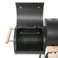 thumbnail image 6 of Charcoal Grill with Offset Smoker BBQ Barrel Grill and Smoker Combo with Side Table Outdoor Backyard Cooking, Patio and Parties, 6 of 15