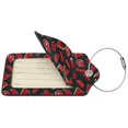 thumbnail image 4 of Rocae Beef3 for Leather Luggage Baggage Tags ID Label Privacy Cover ID Label with Stainless Steel Loop and Address Card, 4 of 5