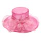 thumbnail image 2 of Flor Red Hilo Sombrero para el sol Playa Protector solar Sombrero para el sol Mujer Organza Sombrero de copa Wmkox8yii jkg5765, 2 of 2