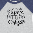 thumbnail image 4 of Inktastic Papa's Little Girl with Hearts Flower and Butterfly Girls Baby Bodysuit, 4 of 5