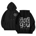 thumbnail image 3 of Women's Hoodies Sweatshirts Jesus Hoodies Graphic Letter Print Sweatshirt Oversized Womens Pullover Sweatshirt Fall Sweatshirt College Clothes for Women, 3 of 5