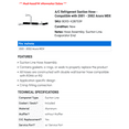 thumbnail image 2 of A/C Suction Hose - Compatible with 2001 - 2002 Acura MDX, 2 of 2