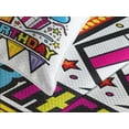 thumbnail image 4 of Ambesonne Birthday Quilted Bedspread Set 3 Pcs, Pop Art Style Party, King Size, Multicolor, 4 of 5