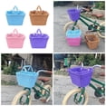 thumbnail image 2 of RUISINERY Removable Kids Bicycles Basket Colorful Bike Front Handlebars Storage Basket for Front Bicycles Mounting, 2 of 7