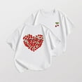 thumbnail image 2 of THDHVS Boys Summer T-shirts,Toddler Casual Tops,Mother's Day Print Round Neck Short Sleeve Loose Casual T-shirt for Outerwear Short Sleeve Round Neck Top/shirt White 5-6 Years, 2 of 4