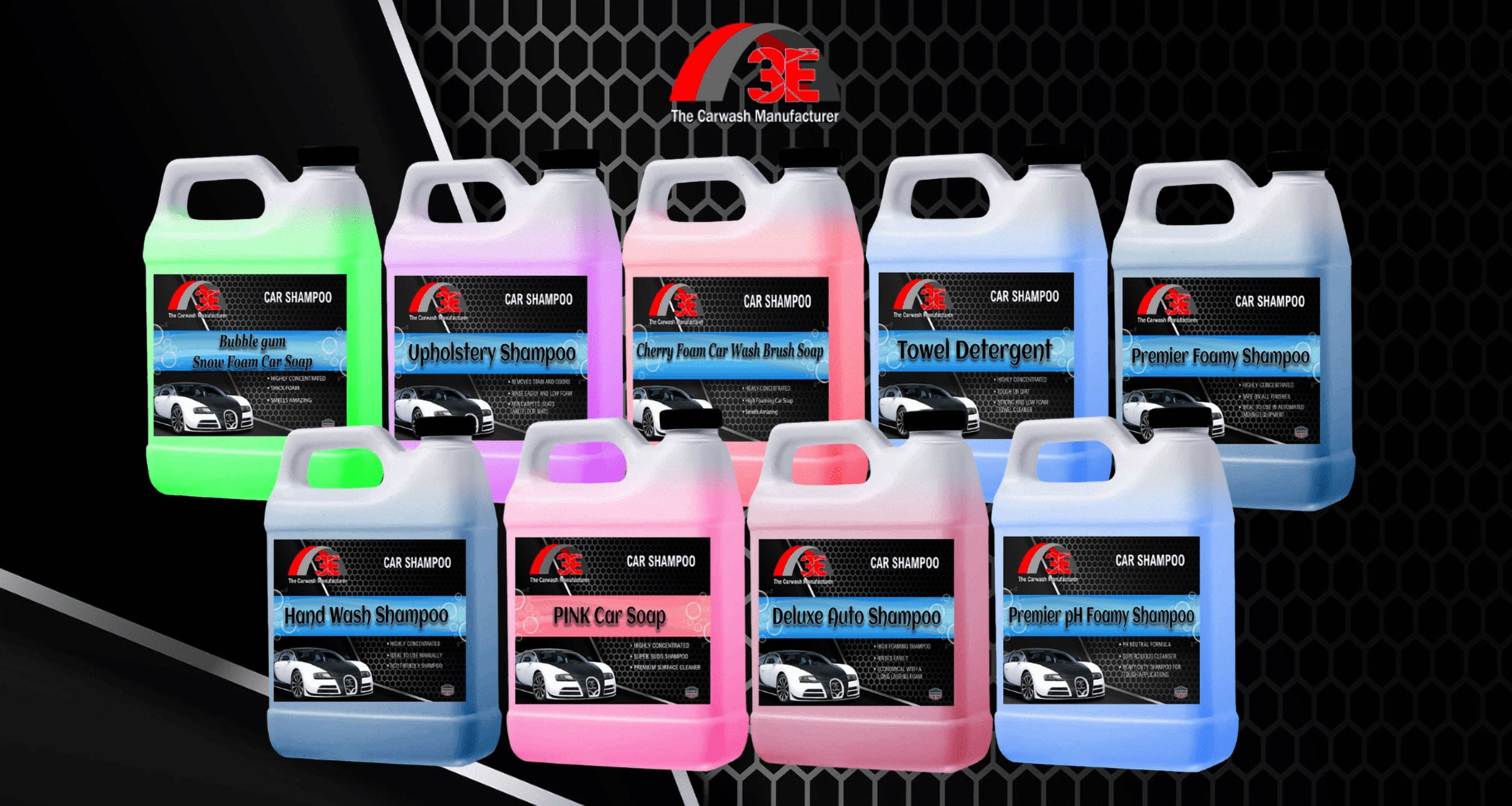 3E Deluxe Maxi-Suds Foaming Car Wash Soap Shampoo - Concentrated, Beginner and Professional Detailer-Friendly (Works with Foam Cannons, Foam Guns or Bucket Washes) 64 oz, Cherry Scented