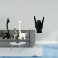 thumbnail image 2 of Estatua de alce y ciervo,Estatua de jirafa de cerámica,adorno moderno para decoración del hogar,Estatua del gesto de la roca,Estatuas y figuras de dedos con gestos de música rock,Esculturas, 2 of 8