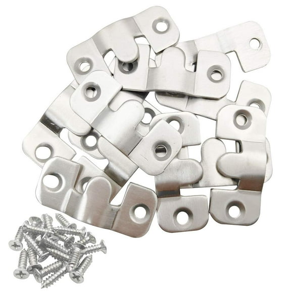 Sipery 12Pcs Universal Sectional Sofa Interlocking Furniture Connector, Stainless Steel Sectional Sofa Connector Brackets 1.7" Length