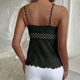 thumbnail image 5 of COMVALUE Women's Babydoll Tops Sleeveless V Neck Peplum Crop Wrap Top Cute Summer Tie Front Camisole Dark Gray M, 5 of 5