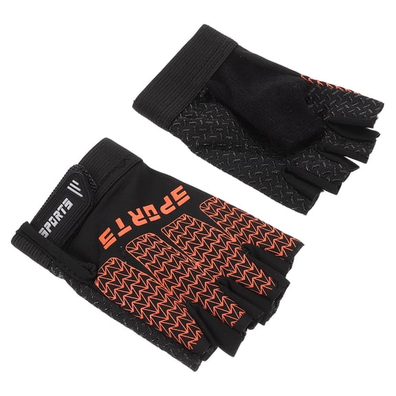 Homoyoyo 1 Pair Black Youth Mountain Bike Gloves, Breathable, Flexible Cycling Gloves for Outdoor Sports and Trail Riding