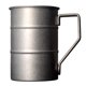 thumbnail image 5 of Taza de agua de acero inoxidable 304, antideslizante, para acampar, ultraligera, con asa plegable, 350 ml, 5 of 5
