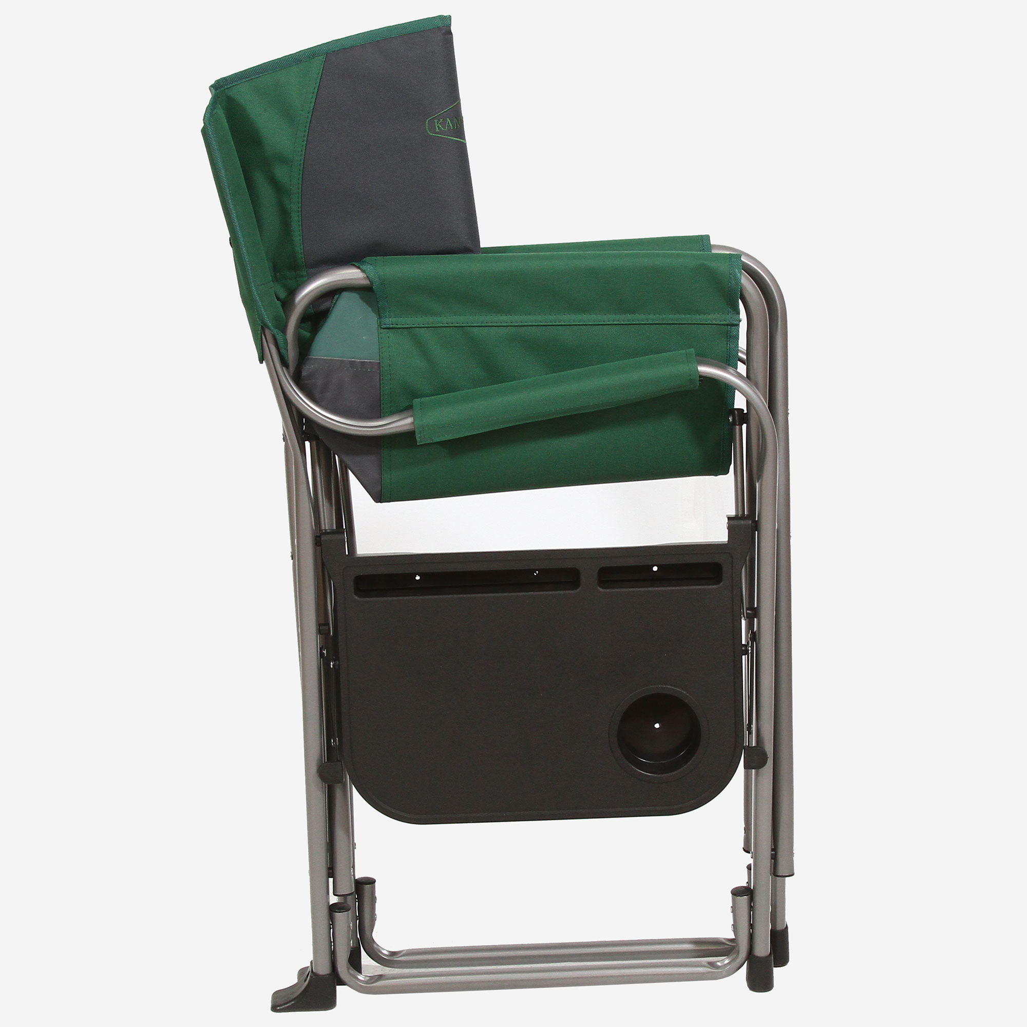 Kamp-Rite Director's Chair Outdoor Camping Folding Chair with Side Table, Green - image 2 of 4
