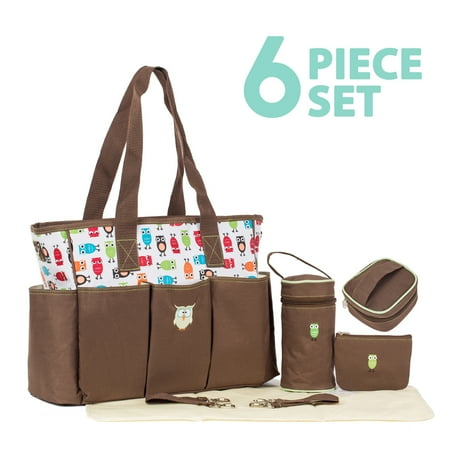 Soho Collections Deluxe Large Ny Tote Diaper Bag With Stroller Soho Collections Deluxe Large Ny Tote Diaper Bag With Stroller Straps 6 Piece Complete