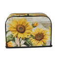 thumbnail image 6 of 1pc Country Sunflower Pattern 2 Slice Toaster Dust Cover, Toaster Dust Cover with Yellow Sunflower And Butterfly Design, Suitable for Most Microwave Toaster Oven Covers, 6 of 6