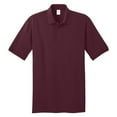 thumbnail image 5 of Yellow Rooster Men's Core Blend Jersey Knit Polo Athletic Maroon XL, 5 of 6