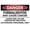 Warning Sign 3, variant on Danger Follow Confined Space Entry Procedures Bilingual Spanish Sign, 8"x12" Aluminum Sign, Pre-Drilled Holes Fence Door Gate Sign