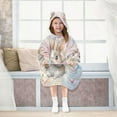 thumbnail image 7 of YAZAOO Kids Wearable Blanket Hoodie Warm and Cozy Heartfelt Hops Flannel Sweatshirt, 7 of 7