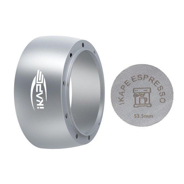Juego de Embudo de Dosificación Magnética IKAPE Plata 53 mm con Kit de Visualización para Portafiltr