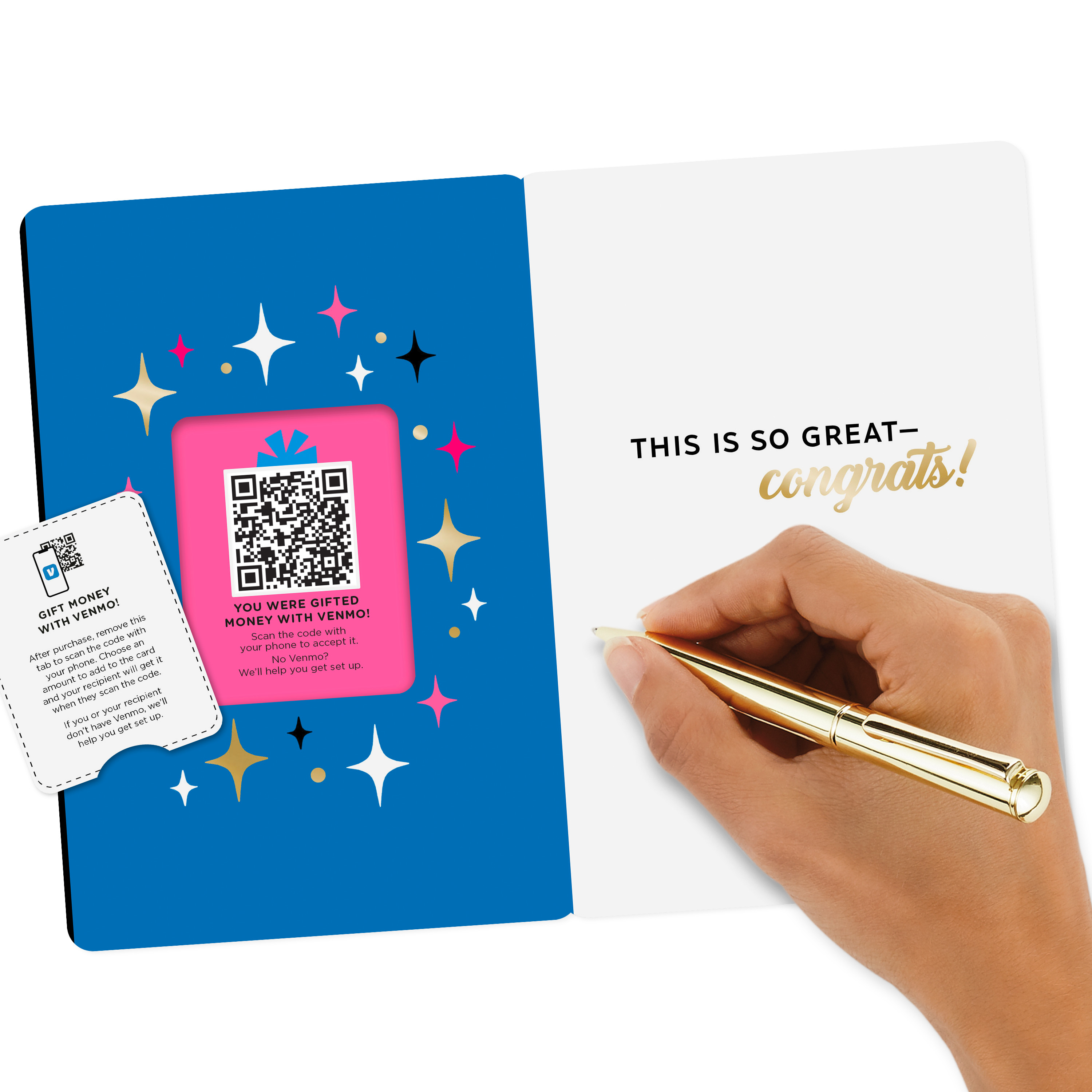 Hallmark And Venmo Congratulations Greeting Card ("Yes, Hell Yes")