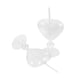 thumbnail image 4 of Copa de cóctel de 2 piezas copas de vinos únicas en forma de corazón de jugo de jugo, 4 of 7