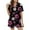 35-Black, variant on Women Pajamas Sets Silk Satin 2 Piece Short Sleeve Silky Pj Short Set Collar Graphic Printed Lounge Wear Soft Comfy Gothic Sleepwear with Pockets