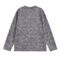 thumbnail image 4 of Fmbrln Mens Long Sleeve Shirts Vintage Washed Crew Neck T Shirts Loose Comfy Fashion Pullover Tops Gray M, 4 of 4