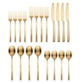 thumbnail image 2 of Cambridge Beacon Gold Satin 20-Piece Flatware Set, 2 of 5