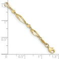 thumbnail image 3 of Cheville en Or Jaune 14k Polie à Motif Diamant, 3 of 4