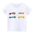 thumbnail image 4 of Lopecy-Sta Four Car Set Print Short Sleeve T-shirt for Boys Round Neck Half Sleeve Casual Versatile Tees 9-10 Years, 4 of 6