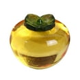 thumbnail image 1 of Figura de caqui de cristal coleccionable, figura de mesa moderna para sala de estar y hogar Amarillo, 1 of 9