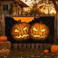 thumbnail image 4 of Halloween Garden Flag, Spooky Jack‑O‑Lantern Pumpkin Flag for Front Porch Lawn Fence Outdoor Halloween Holiday Decor,3 x 5 Ft, 4 of 7