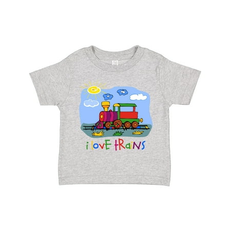 

Inktastic I Love Trains Gift Toddler Boy or Toddler Girl T-Shirt