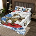 thumbnail image 2 of Erosebridal Cat Riding Dinosaur Coverlet Set King,Surfing Fishing Bedding Set,Animal Decor,Ultra Soft,3 Pieces, 2 of 5