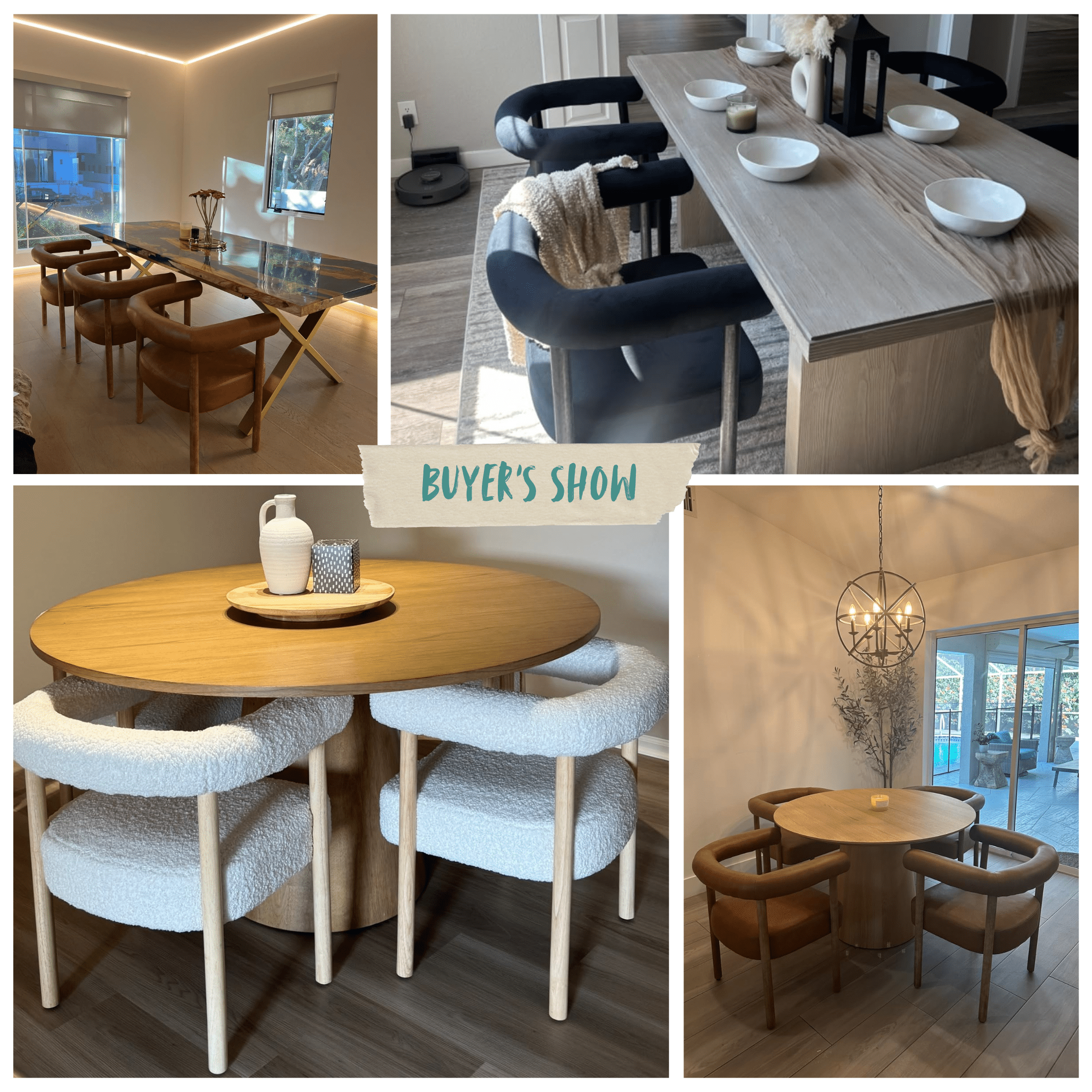 Guyou Modern Barrel Dining Chairs Set of 2, Mid-Century Farmhouse Kitchen Chairs with Curved Back, Wooden PU Upholstered Dining Side Chairs for Dining Room Living Room Kitchen, Light Grey