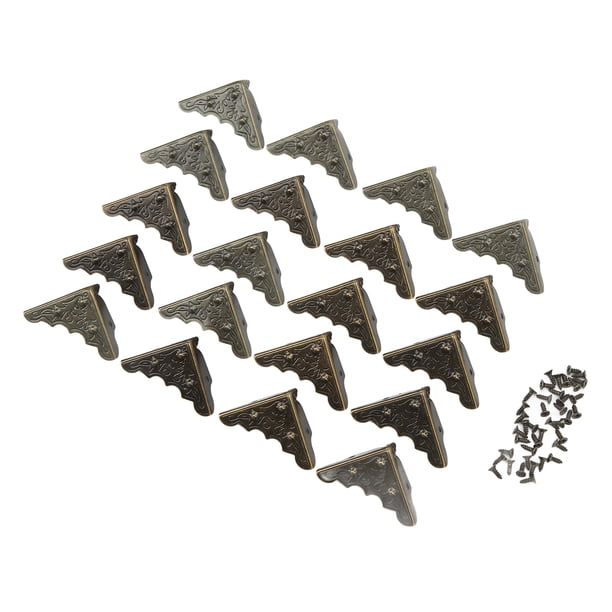 Protectores de esquinas, 50 piezas Protectores de esquinas de metal Protectores de esquinas de muebles Protector de esquinas de caja de madera Funcionalidad versátil