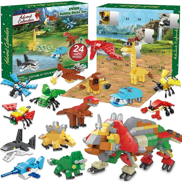 HolyToy 24 Pack Building Block Toys Christmas Advent Calendar 2021 for  Kids, 24 Days Countdown Dino Jungle Sea Animal Stem Toys Holiday Xmas  Stocking Stuffers Gifts - Walmart.com