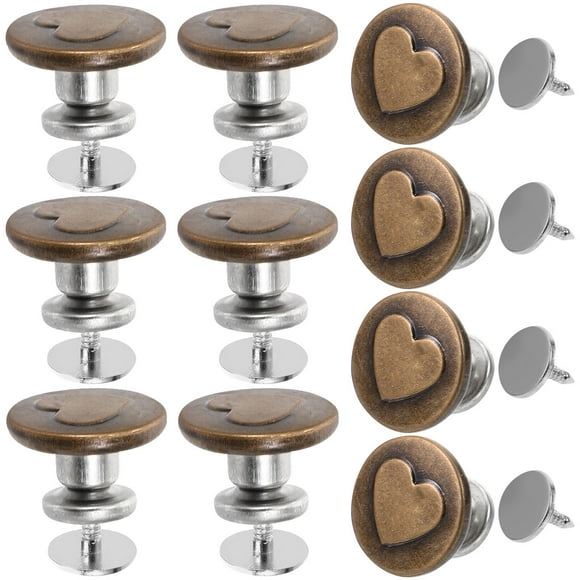 EXHUMKY 10Ud Botones De Metal Para Jeans Y Con Instalación Fácil Y Estilizado En Colores Variados