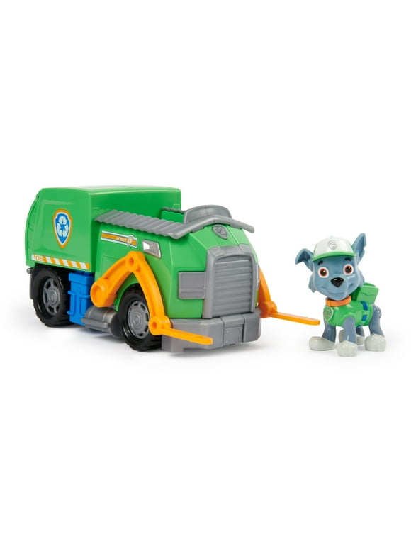 PAW Patrol, Rockys Recycle Truck with Figure, Toys for Kids Ages 3 and Up